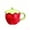 Red, variant on Red Strawberry Ceramic Mug with Lid, Cute Fruit Tea Cup, Practical Souvenir for Women, Gift for Her - 12oz