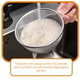 thumbnail image 3 of FUTUREORYY Colander Bowl in Silver for Cream Whipping and Water Storage 2Pcs, 3 of 8