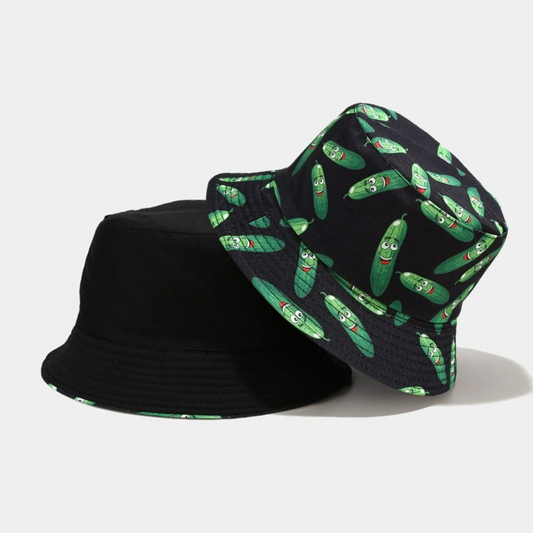 WEAIXIMIUNG Bucket Hat Xl White Bucket Hats Fashion Sun Cap Packable  Outdoor Fisherman Hat for Women Men Green 