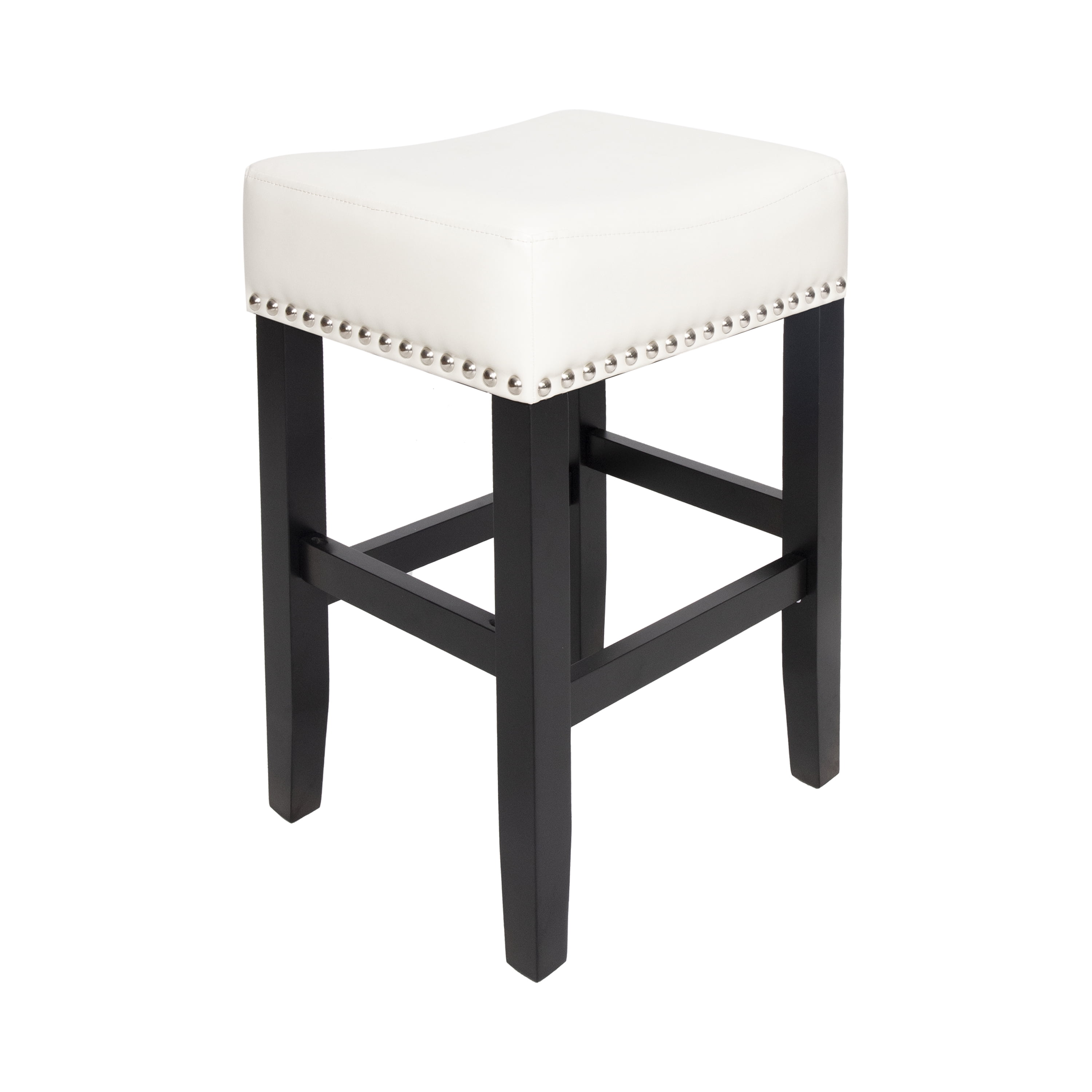 Noble House Lauren Indoor Backless Ivory Counter Stool (Set of 2)