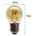 thumbnail image 5 of ampolla Incandescente Led G45 Espiral Horizontal Placa O E27 Chaude 2200k Courant Constant Sans Scintillament, 5 of 5