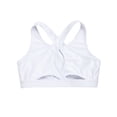 thumbnail image 4 of renvena Kids Girls Active Gym Fitness Sportswear Yoga Bra Top Criss Cross Back Dancewear Size 4-16 White 10, 4 of 7