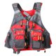 thumbnail image 3 of Chaleco de pesca con mosca ajustable Chaleco de malla ajustable con 13 bolsillos Soporte Gargantilla Cordón Bolsillo trasero con cremallera - rojo Sunnimix Chaleco de pesca con mosca, 3 of 8