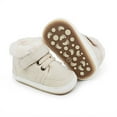 thumbnail image 2 of Emy Dola Unisex Baby Girls Boys High Top Sneaker Winter Booties Soft Sole Anti-Slip Faux Fur Lined Newborn Infant Prewalker First Walking Shoes, 2 of 9