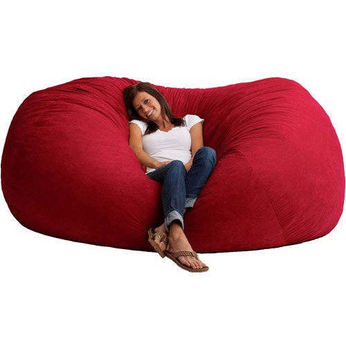 XXL 7' Fuf Comfort Suede Bean Bag, Multiple Colors