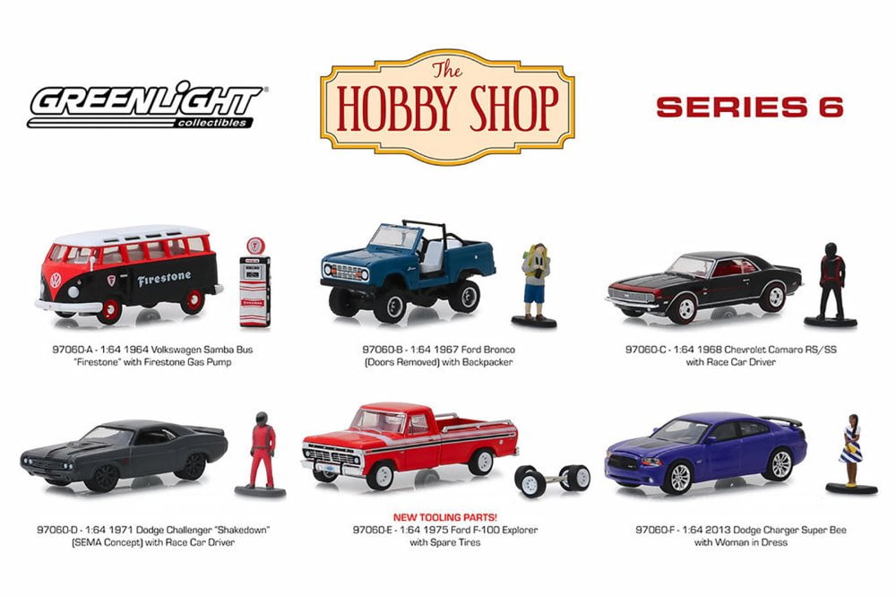 The Hobby Shop Series 6 Diecast Car Set - Box of 6 ...