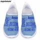 thumbnail image 1 of Zapatos casuales de mujer Doginthehole, zapatos planos de moda de la hermandad Zeta Amicae, zapatillas sin cordones para exteriores, zapatos de malla transpirables de verano, 1 of 5
