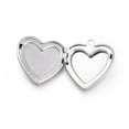 thumbnail image 3 of Resistant 316 Stainless Steel Locket Pendants Photo Frame Charms for Necklaces Heart Stainless Steel color Tray: 13x16mm 25x22.5x4.5mm Hole: 2mm, 3 of 3