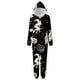 thumbnail image 2 of Family Halloween Pjs Matching Sets Halloween Print Long Sleeve Zippered One Piece Pajama Hooded Jumpsuit Winter Halloween Pjs Family Set, 2 of 4