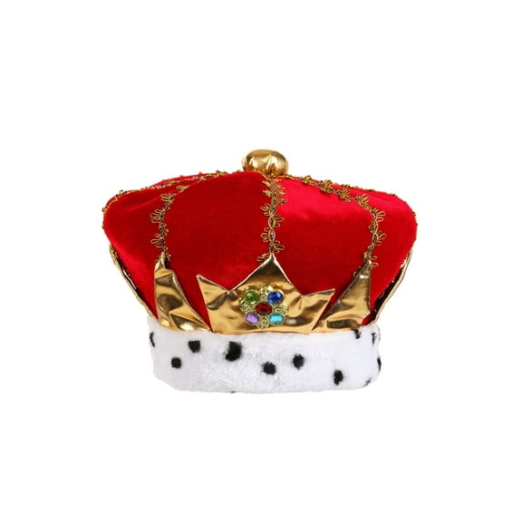 Royal Red King Costume Hat for Kids