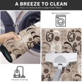 thumbnail image 6 of Coffee Home Kitchen Rugs and Mats Non Skid Washable Set of 2, Cute Doodle Kitchen Mats for Floor, Chocolate Cafe Kitchen Runner Rug, Brown Kitchen Decor, 6 of 6