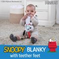 thumbnail image 4 of Kids Preferred Peanuts Snoopy Baby Sensory Toy Crinkle Blanket Stuffed Animal for Newborn Infants and Babies Teether Toys with Stroller Car Seat Loop, 4 of 6
