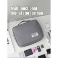 thumbnail image 4 of Multifunctional Digital Bag Data Cable Headphones Hard Drive Power Supply Digital Handbag Electronic Accessory Storage Bag, 4 of 5