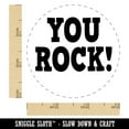 thumbnail image 2 of You Rock Teacher School Rubber Stamp for Scrapbooking Crafting Stamping - Small 3/4 Inch, 2 of 7