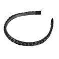thumbnail image 1 of 1 diadema de pelo sintético trenzado, diadema trenzada con dientes para mujer, negro, 0,39 pulgadas de ancho., 1 of 7