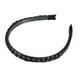 thumbnail image 1 of 1 diadema de pelo sintético trenzado, diadema trenzada con dientes para mujer, negro, 0,39 pulgadas de ancho., 1 of 7