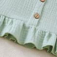 thumbnail image 5 of Toddler Baby Girl Outfits Solid Summer Clothes Ruffled Spaghetti Strap Short Sleeve Shirt Tops Cute Bow Shorts Set Kaprioy Toddler Girl Clothes 18 24 Months 2T 3T 4T, 5 of 7
