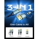 thumbnail image 2 of Cable de disco duro AINOPE de 10 Gbps USB-C a Micro B de 0,5 m, nailon, 2 of 7
