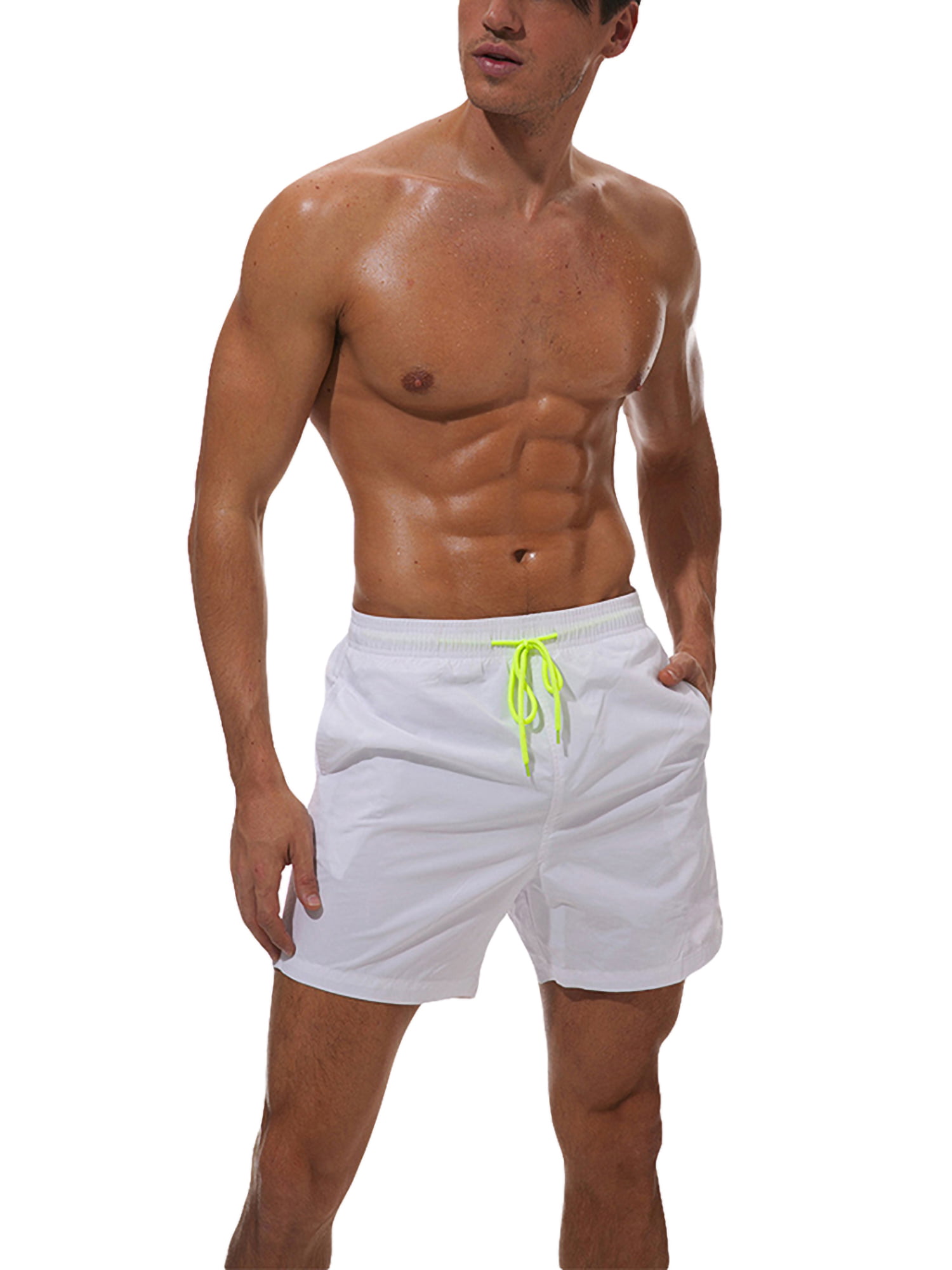 Mens Beach Pants Quick Dry Beachwear Casual Athletic Water Pants for Young Man
