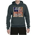 thumbnail image 3 of By His Blood We Are Healed Inspirational/Christian Unisex Graphic Hoodie Sweatshirt, Charcoal, Large, 3 of 5