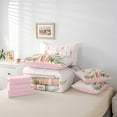 thumbnail image 4 of Erosebridal Pink Castle Bedding Sets Twin Size, Dreamy Fairy Tale Comforter Sets with Sheets, Princess Style Decor, Reversible, 4 of 5