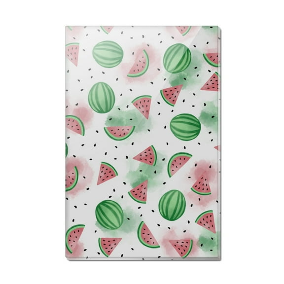 Watercolor Watermelons Pattern Rectangle Acrylic Fridge Refrigerator Magnet
