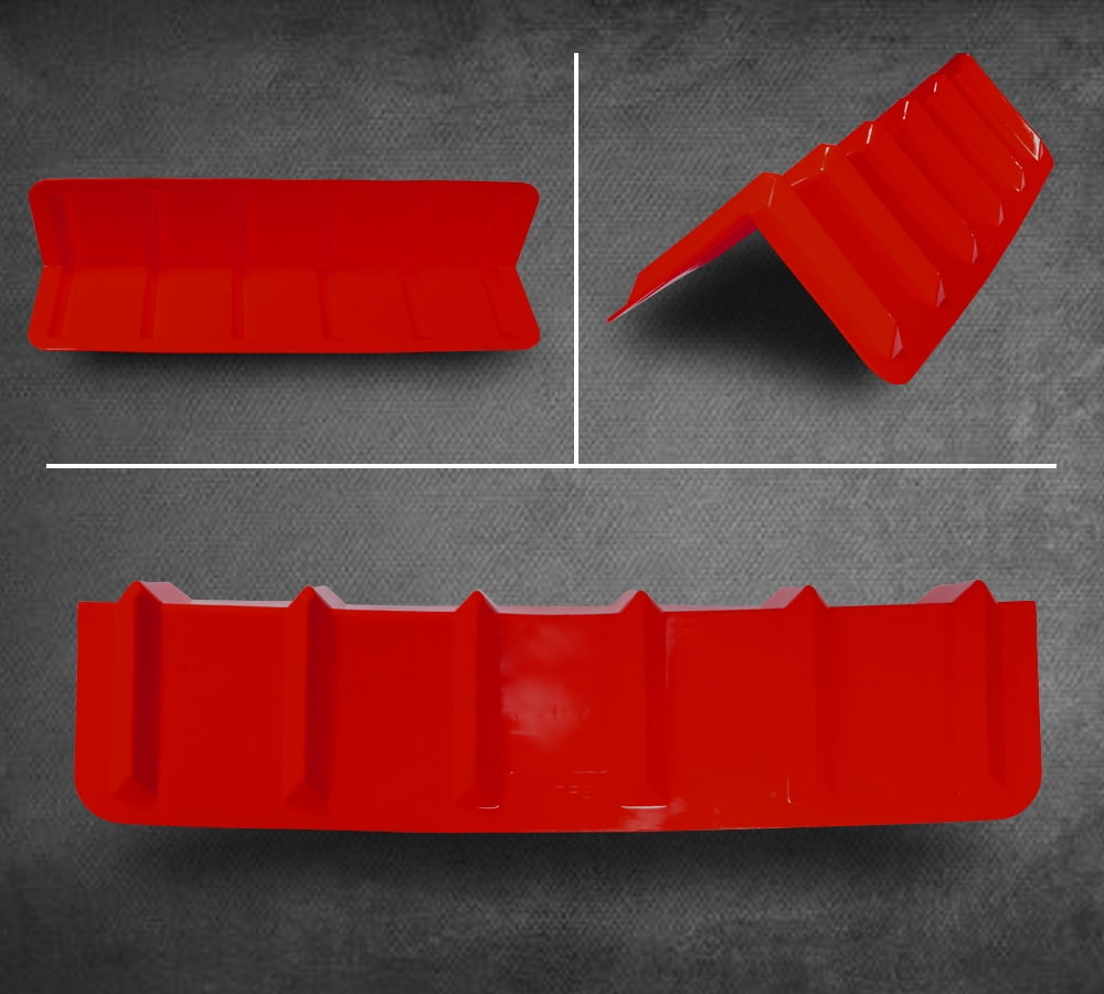 20 Pack Red Flatbed Edge Protectors - 8" x 8" x 36" | V Shaped Winch Ratchet Straps Plastic Corner Protector for Flatbed Cargo Load