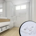 thumbnail image 3 of Bearachild Estante de esquina, estante de almacenamiento con ventosa, mango en forma de abanico, organizador de pared que no deja marcas, Juegos de accesorios de baño, 3 of 5