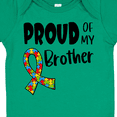 thumbnail image 4 of Inktastic Proud of My Brother Autism Awareness Puzzle Piece Ribbon Boys or Girls Baby Bodysuit, 4 of 5