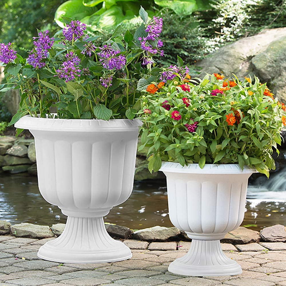 Root & Vessel Classic Urn Planter, Stone, 14"