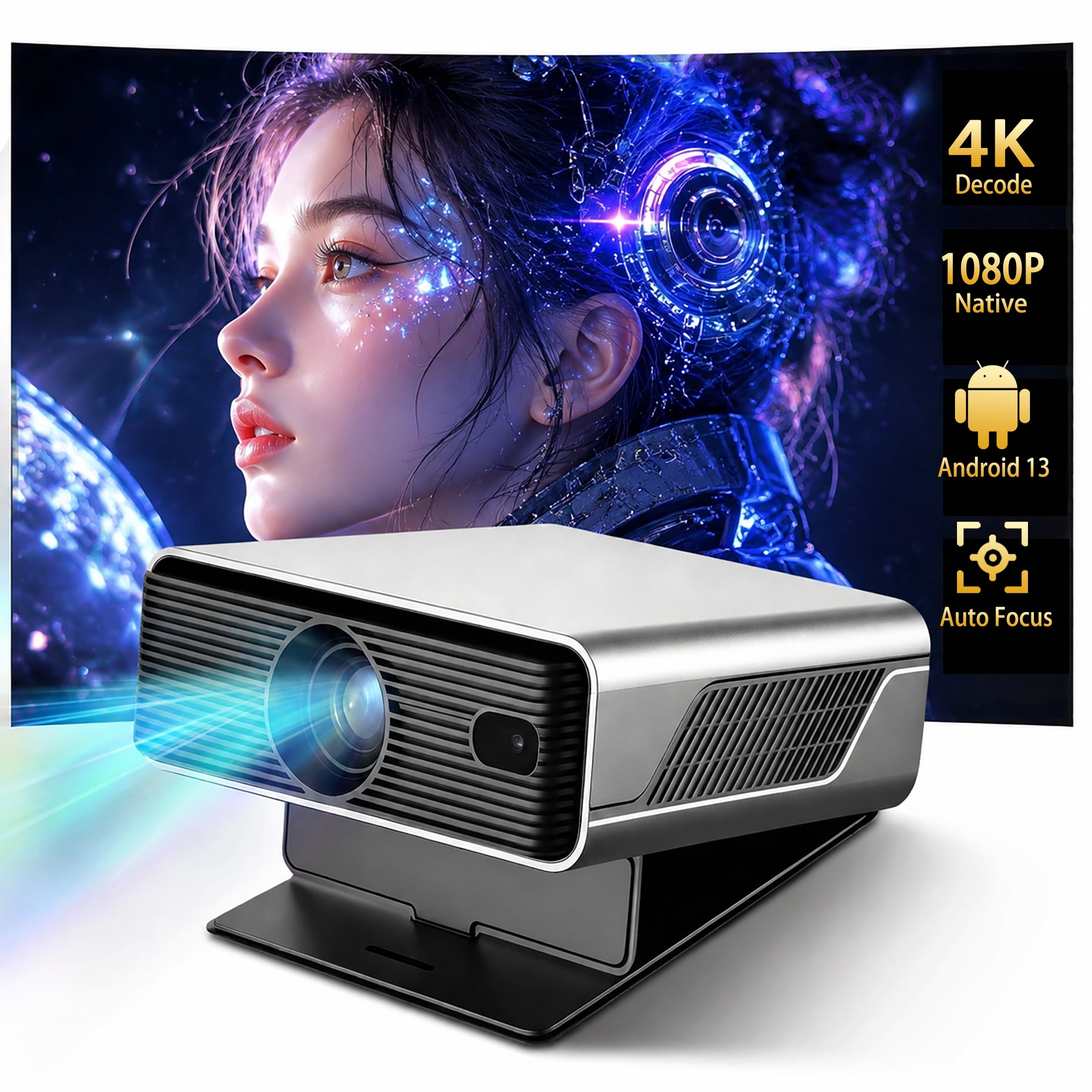 SMART LCD PROJECTOR 本体 Tzumi LED Home Go Theater Wi-Fi Cinema Projector - Walmart.com
