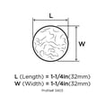 thumbnail image 5 of Amerock Allison Round Cabinet Knob 1-1/4 in. D 7/8 in. Colonial 1 pk, 5 of 7