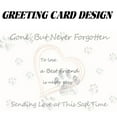 thumbnail image 3 of Pet Sympathy Card, Condolence Card Sorry For Your Loss of Pet Dog Cat Bereavement Thinking of You Cards with Brown Envelope-Gone, But Never Forgotten, 3 of 5