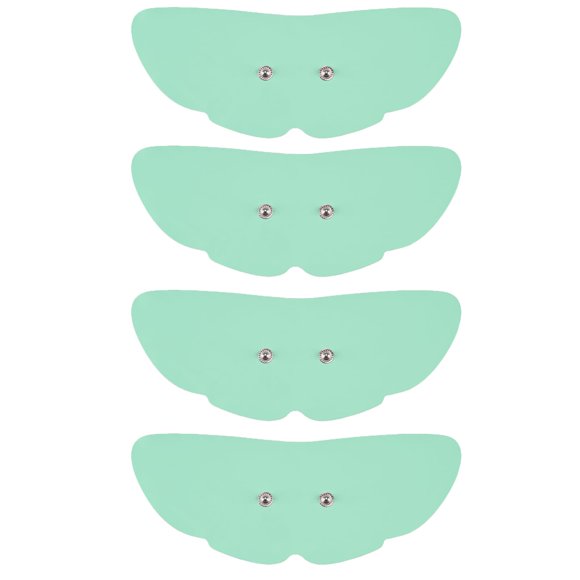 Paquete de 4 almohadillas de electrodos inalámbricas para unidad TENS, con conector a presión estándar de 3,5 mm. Almohadillas de repuesto para unidad TENS, electrodos autoadhesivos reutilizables, dis
