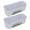 White, variant on BIMZUC 2PCS Plastic Livestock Feeding Trough Hanging Poultry Feeder for Geese Chicken Sheep Deer Dog, White, 11.7 inches / 29.8 cm
