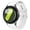 White, variant on BANDOVA No Gap Band for Samsung Galaxy Watch 7/6/5/4, Corrugated Silicone Sport Strap with Stitching, Black