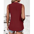 thumbnail image 5 of Womens Summer Tank Tops Eyelet Floral Casual Cute Loose Fit T-Shirt  Sleeveless Crew Neck Basic Shirts Trendy 2025, 5 of 5
