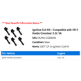 thumbnail image 2 of Ignition Coil Kit - Compatible with 2012 Honda Crosstour 3.5L V6, 2 of 2