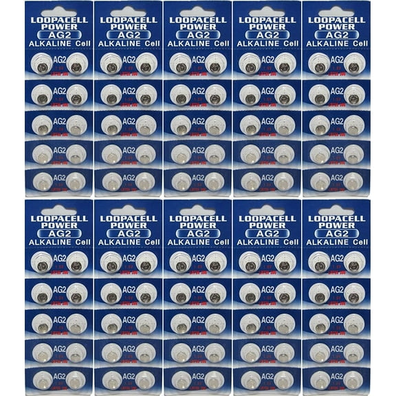 LOOPACELL 100 AG2 396 LR726 SR59 1.5V Alkaline Button Cell Watch Battery Ships from USA