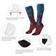 thumbnail image 3 of Balery Red And Blue Fire Calcetines novedosos Calcetines deportivos Calcetines hasta la rodilla Calcetines de algodón Calcetines originales y geniales, 3 of 6