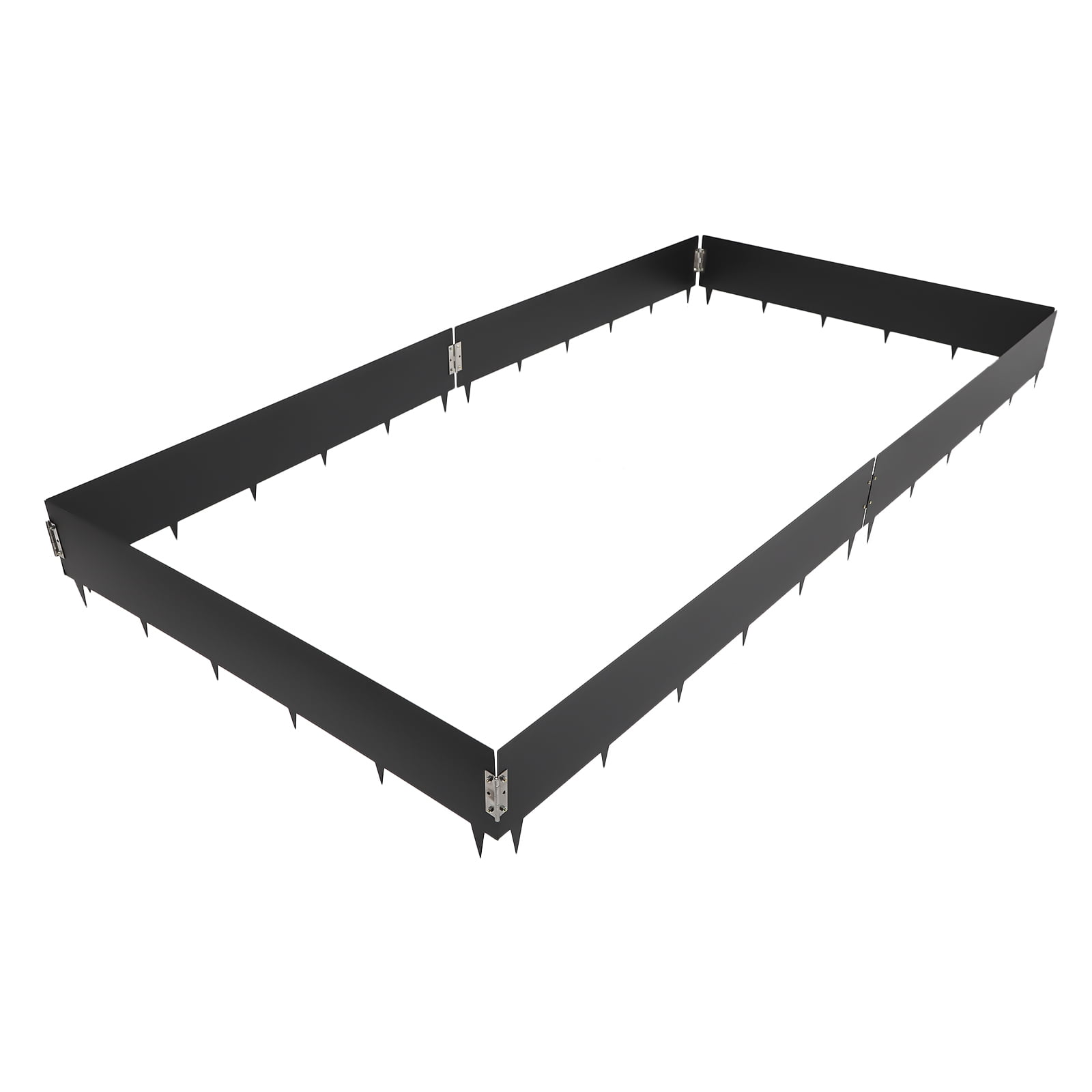 ​​Steel Landscape Edging,8.46 Inch Depth Weed Barrier  for Lawn Garden Vegetable Garden, Nano Baking Paint Steel Edging with Hinges​ (6 Pack)