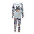 thumbnail image 1 of Argulvti Cute Family Parent-child Pajamas Cartoon Halloween Print Raglan Tops and Trousers Home Clothes Set, 1 of 9