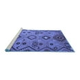 thumbnail image 2 of Ahgly Company Machine Washable Indoor Rectangle Southwestern Blue Country Area Rugs, 2' x 5', 2 of 4