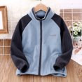 thumbnail image 2 of Otqutp 2-16 Years Kids Lightweight Jacket Kids Boys Girls Long Sleeve Winter Zippered Coat Jacket Thicken Warm Outwear Tops Clothes, 2 of 7