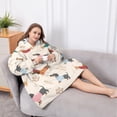 thumbnail image 5 of Oversized Wearable Blanket Hoodie,Dachshund Sherpa Blanket Hoodie with Super Pockets,Super Warm Fuzzy Pullover for Women & Men, 5 of 6