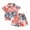 Red, variant on Hiijoy Toddler Boys Hawaii Beach Outfits Tropical Print Short Sleeve Shirt Shorts Set, Sizes 12M-5T