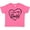 Hot Pink, variant on Inktastic I Love My Daddy in Black Chalk Heart Boys or Girls Toddler T-Shirt