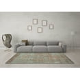 thumbnail image 3 of Ahgly Company Indoor Square Abstract Light Blue Contemporary Area Rugs, 4' Square, 3 of 4