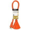 thumbnail image 2 of Woods 990824 12/3 2' Orange STW Outdoor Multi-Outlet Extension Cord, 2 of 2