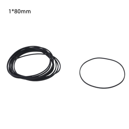 

10 Pcs Drive Flat Belts Rubber DVD Cassette Tape Recorder Turntable Strap Belt Cassette Tape Replacement Accessories 1mm